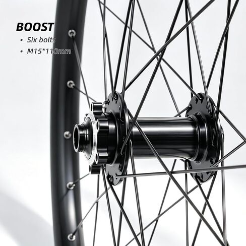 MTB Wheelset 27.5" 29" inch Boost/Thru Axle/Quick Release, Disc Brake Mountain Bike Wheels, Aluminum Alloy Rim 32 Holes for 8-11 Speed Cassette XC AM DH in Kuwait