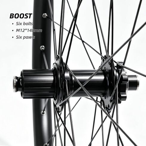 MTB Wheelset 27.5" 29" inch Boost/Thru Axle/Quick Release, Disc Brake Mountain Bike Wheels, Aluminum Alloy Rim 32 Holes for 8-11 Speed Cassette XC AM DH in Kuwait