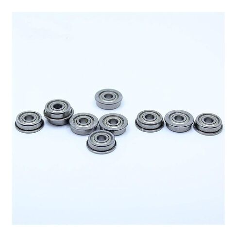 Flanged Bearings 10Pcs Flange Bearing F604ZZ Deep Groove Ball ABEC-1 Size 4x12x4mm Chrome Steel Industrial Products in Kuwait