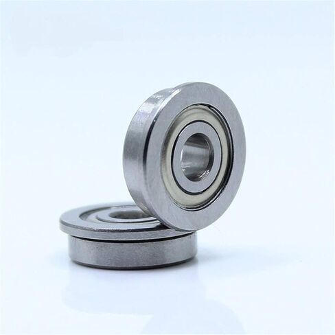 Flanged Bearings 10Pcs Flange Bearing F604ZZ Deep Groove Ball ABEC-1 Size 4x12x4mm Chrome Steel Industrial Products in Kuwait