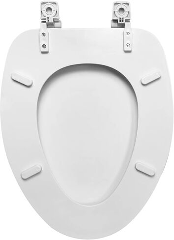 Elongated Toilet Seat in White in Kuwait