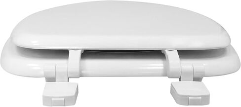 Elongated Toilet Seat in White in Kuwait