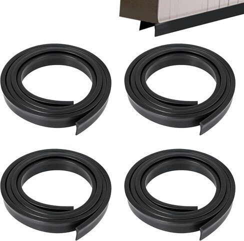 4PCS Replacement Bottom Sweep Fin Weatherstrip Compatible with Andersen Pull-Down Storm Door, Wind & Weatherproof Door Bottom Seal Weather Stripping Accessories (Black) in Kuwait