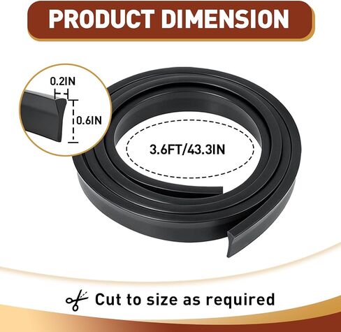 4PCS Replacement Bottom Sweep Fin Weatherstrip Compatible with Andersen Pull-Down Storm Door, Wind & Weatherproof Door Bottom Seal Weather Stripping Accessories (Black) in Kuwait