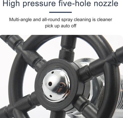 Maxmartt Glass Rinser and Cup Washer for Sink, 360° Rotating Spray Nozzle with Pull-Out Design, Bottle Cleaner - Tilted Base Prevents Splashing, Kitchen Sink Accessories for Home & Bar in Kuwait