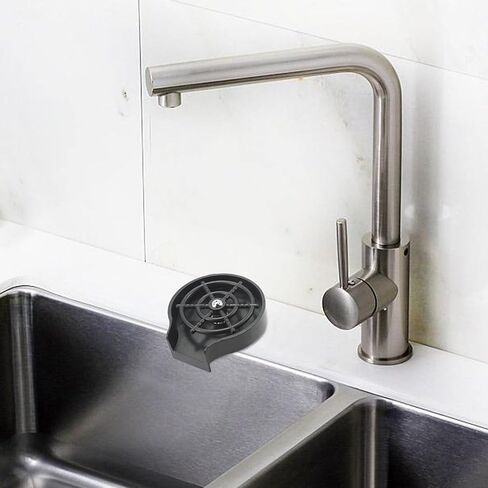 Maxmartt Glass Rinser and Cup Washer for Sink, 360° Rotating Spray Nozzle with Pull-Out Design, Bottle Cleaner - Tilted Base Prevents Splashing, Kitchen Sink Accessories for Home & Bar in Kuwait