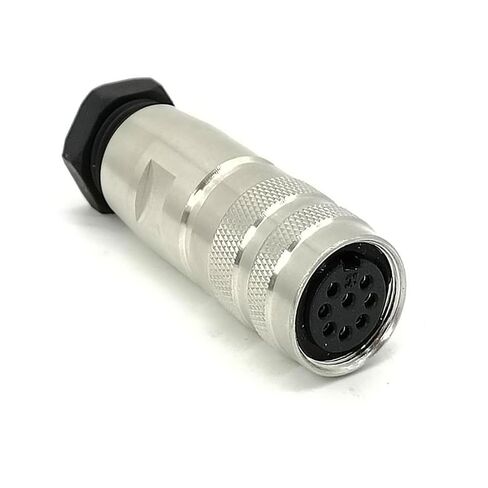 10pcs M16 Connector 8-Pin Female Waterproof Electrical Plug Non-Shield AISG in Kuwait