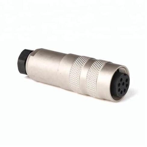 10pcs M16 Connector 8-Pin Female Waterproof Electrical Plug Non-Shield AISG in Kuwait