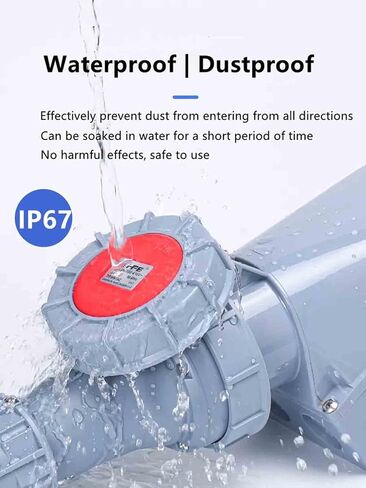 IEC60309 Waterproof Industrial Plug and Socket 4Pin 125A 380V-415V 3P+E Flame Retardant IP67 in Kuwait