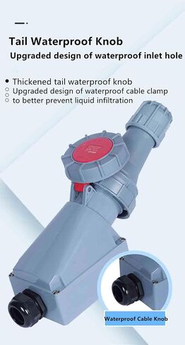 IEC60309 Waterproof Industrial Plug and Socket 4Pin 125A 380V-415V 3P+E Flame Retardant IP67 in Kuwait