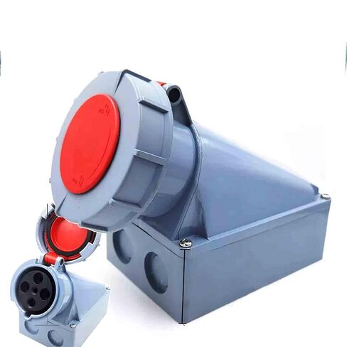 IEC60309 Waterproof Industrial Plug and Socket 4Pin 125A 380V-415V 3P+E Flame Retardant IP67 in Kuwait