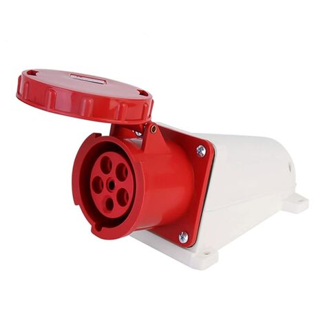 مقبس مثبت على السطح الصناعي رمادي مقاوم للماء 5Pin 125A 380V-415V 3P + E IP67 in Kuwait