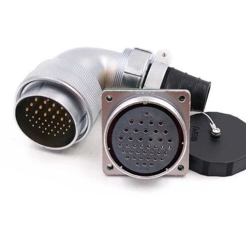 WF55 40pin Bending Right Angle Male Plug and Female Receptacle Connector TV+Z Circular Waterproof in Kuwait