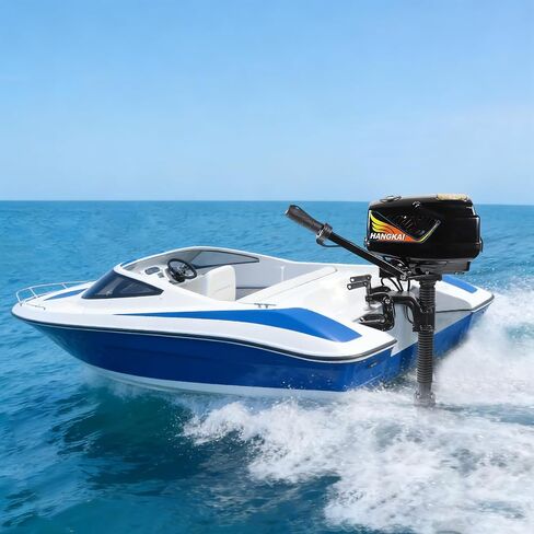 1000W 48V Electric Outboard Motor, Heavy Duty Hangkai Outboard Motor, Kayak Engine, 551Lbs Thrust Short Shaft Transom Mounting Brushless Motor, Outboard Boat Motor Engine for Boats (4.0JET PUMP) in Kuwait