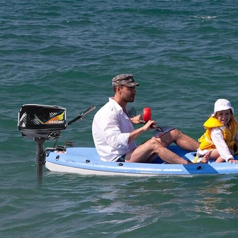 1000W 48V Electric Outboard Motor, Heavy Duty Hangkai Outboard Motor, Kayak Engine, 551Lbs Thrust Short Shaft Transom Mounting Brushless Motor, Outboard Boat Motor Engine for Boats (4.0JET PUMP) in Kuwait