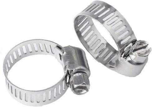 1Pcs 8mm-120mm Stainless Steel Drive Fuel Tube Water Pipe Fastener Worm Size Fixed Clip Hoop Spring Hoops in Kuwait