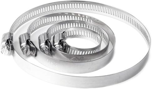 1Pcs 8mm-120mm Stainless Steel Drive Fuel Tube Water Pipe Fastener Worm Size Fixed Clip Hoop Spring Hoops in Kuwait