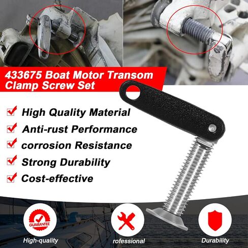 YMT 433675 محرك القارب Transom المشبك المسمار مجموعة صالح لجونسون Evinrude خارجي 0433675 in Kuwait