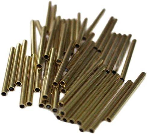GTPBAO 10Pcs Brass Metal Tubing 3mm 4mm 8mm 10mm 13mm 20mm for Craft Projects Shower Curtain Rods and Door Frames straight(4x0.5x5mm) in Kuwait