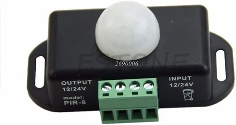 Switch Body PIR Motion Sensor DC 12V/24V for LED Light Strip Automatic in Kuwait