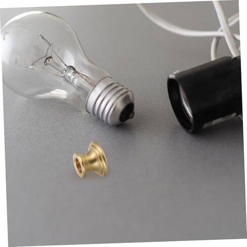 Brass Lamp Connector Threaded Spindle Repair Parts for Light Fixtures Height Extension Tube for Stable and Secure Connections Compatible with Table and Wall Lamps in Kuwait