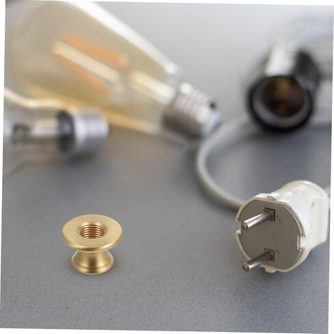 Brass Lamp Connector Threaded Spindle Repair Parts for Light Fixtures Height Extension Tube for Stable and Secure Connections Compatible with Table and Wall Lamps in Kuwait