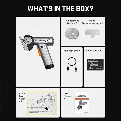 2026 Upgrade 4.2V Cordless Cutting Tool, Cardboard Cutter with LED Display, Brushless Motor, Cutting Tool Cut Trim Saw Flexible Blade, Electric Chop Saw for Fabric, Cardboard, Leather, Carpet-Orange in Kuwait