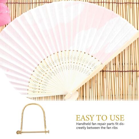 ULTECHNOVO 4set Metal Rivet Nails for Folding Fans Soft Metal Fan Shaft Pins and DIY Crafting Suitable for Palace Style in Kuwait