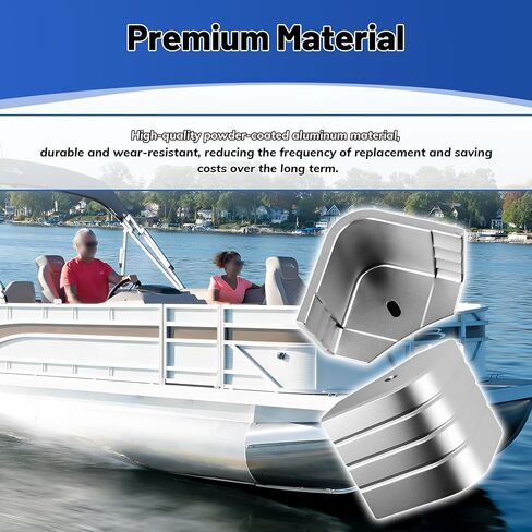 4Pcs Aluminum Casting Pontoon Corner Cap Deck Corner,Suitable for 90 Rounded Corner,Height 3-1/8" to 3-3/16" Top 3-1/8" to 3-3/16" in Kuwait