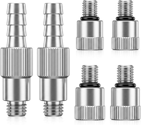 6 Pcs Outboard Lower Unit Pressure Tester, Metal Lower Unit Pressure Tester Adapters 3/8 Inch 8mm 10mm for Boat Outboard Motors in Kuwait