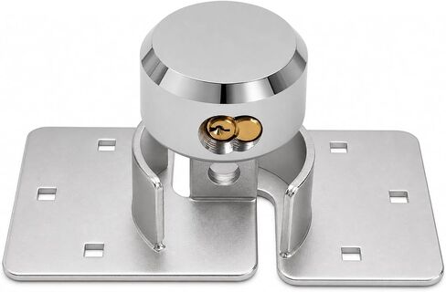Lawei 2 Pack Van Door Lock, 73MM Heavy Duty Hidden Shackle Puck Lock with Hasp, Solid Steel Door Locks with 4 Keys for Vans, Trucks, Gates, Trailer, Garage, Cargo & Sliding Van, 6-Pin Brass Cylinder in Kuwait
