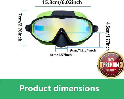 SUJEB Adult Swimming Goggles with Nose Clip Anti-Fog UV Protection No Leak with Nose Cover Comfortable Swim Goggles for Men Women in Kuwait