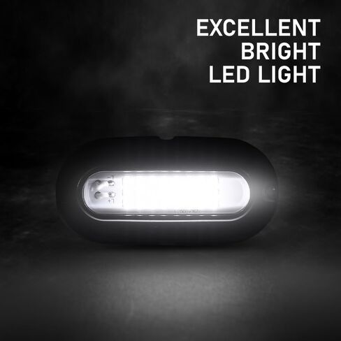 ALLGOOD LED عائم قارب لرسو السفن ضوء مشرق الأبيض الإسكان مركبة بحرية إضاءة بيضاء مقاوم للماء أضواء داخلية 12 فولت 2 قطعة in Kuwait