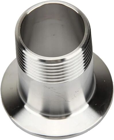الفولاذ المقاوم للصدأ الذكور الخيوط موصلات ثلاثي المشبك 34mm اتصال شفة 1/2" in Kuwait