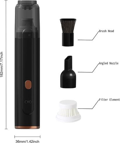 Mini Vacuum Cleaner Cordless Handheld, Portable Desk Vacuum for Coffee Grounds and Keyboard Dust, Rechargeable Small Car Vacuum, 42000 RPM Motor in Kuwait