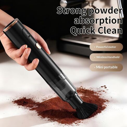 Mini Vacuum Cleaner Cordless Handheld, Portable Desk Vacuum for Coffee Grounds and Keyboard Dust, Rechargeable Small Car Vacuum, 42000 RPM Motor in Kuwait