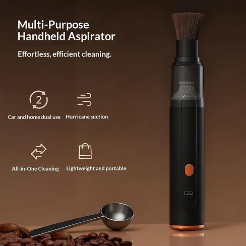 Mini Vacuum Cleaner Cordless Handheld, Portable Desk Vacuum for Coffee Grounds and Keyboard Dust, Rechargeable Small Car Vacuum, 42000 RPM Motor in Kuwait