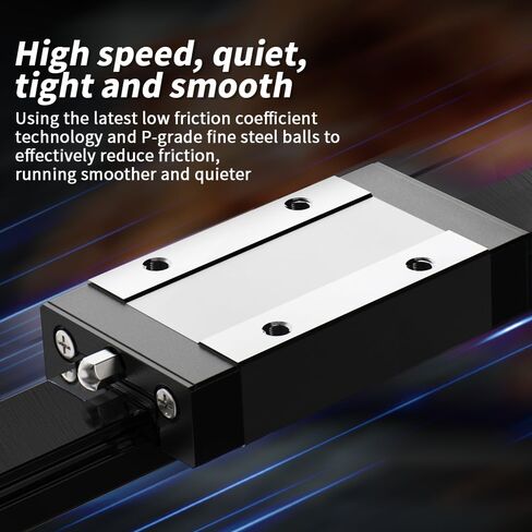 Creativity MGN12 300mm Linear Rail Guide with MGN12H Stainless Steel Black Carriage Block for Ender 3, Corexy, DIY 3D Printers Upgrades and CNC Machine (Type H,300 mm) in Saudi Arabia