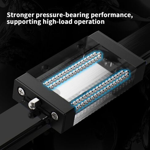 Creativity MGN12 300mm Linear Rail Guide with MGN12H Stainless Steel Black Carriage Block for Ender 3, Corexy, DIY 3D Printers Upgrades and CNC Machine (Type H,300 mm) in Saudi Arabia