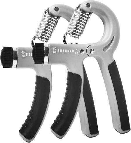 Hand Grip Strengthener 2 Pack Adjustable Resistance 5-60kg (10-130lb) Forearm Wrist Finger Exerciser Grip Strength Trainer Squeezer for Workout in Kuwait