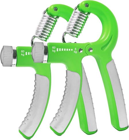 Hand Grip Strengthener 2 Pack Adjustable Resistance 5-60kg (10-130lb) Forearm Wrist Finger Exerciser Grip Strength Trainer Squeezer for Workout in Kuwait