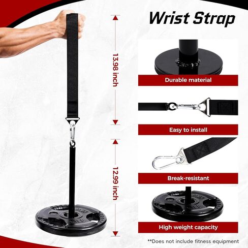 Forearm Strength Trainer Kit, 6 PCS, Grip Strength Enhancer, Wrist Exerciser for Home Gym, with Wrist Wraps, Resistance Grip Strengthener with Counter in Kuwait