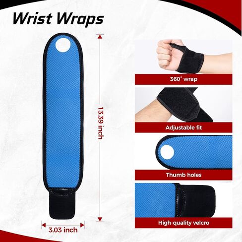 Forearm Strength Trainer Kit, 6 PCS, Grip Strength Enhancer, Wrist Exerciser for Home Gym, with Wrist Wraps, Resistance Grip Strengthener with Counter in Kuwait