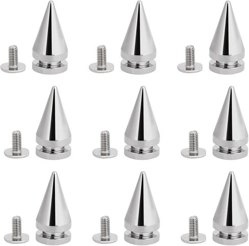 Pssopp Screw Spike Studs, Metallic Rivets, Durable Tree Design for DIY Craft and Clothing Accessories in Kuwait