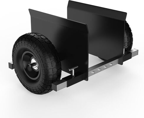 Moving Adjustable Panel Dolly, 2 × 10" Heavy Duty Solid Rubber Tires Wheels 1000LBS Load for Panel/Slab/Plywood/Door/Granite/Drywall Material Handling and More - Black in Kuwait