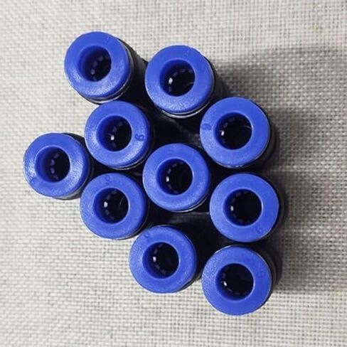 40pcs 1/4" OD Plastic Push-to-Connect Pneumatic Union Fitting, 0-150 PSI, for 1/4" Tubing, Straight Splice Connector in Kuwait