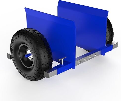 Moving Adjustable Panel Dolly, 2 × 10" Heavy Duty Solid Rubber Tires Wheels 1000LBS Load for Panel/Slab/Plywood/Door/Granite/Drywall Material Handling and More - Black in Kuwait