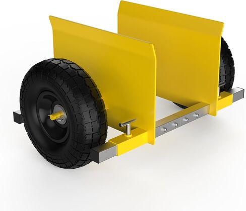 Moving Adjustable Panel Dolly, 2 × 10" Heavy Duty Solid Rubber Tires Wheels 1000LBS Load for Panel/Slab/Plywood/Door/Granite/Drywall Material Handling and More - Black in Kuwait