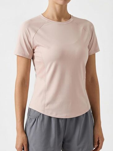 Womens Short Sleeve Workout Shirts Back Mesh Breathable Quick Dry Athletic Running Tops in Kuwait