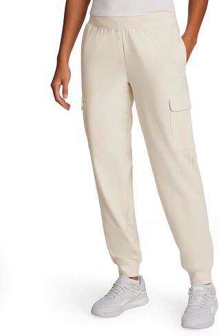 Reebok Women's Cargo Joggers, Standard Fit, 29" Inseam, Lightweight Cotton-Poly French Terry Fabric in Kuwait